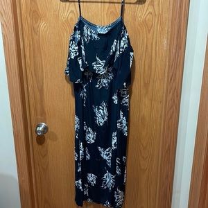 Abound Black Floral Dress
